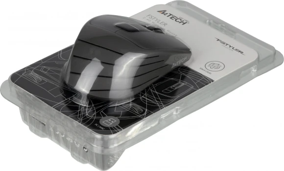 Мышь A4Tech Fstyler FG30S серый оптическая 2000dpi silent беспров. USB 6but (FG30S GREY)