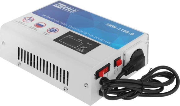 Стабилизатор напряжения Rucelf SRW-1100-D 1кВА однофазный белый