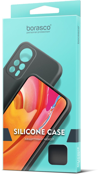 Чехол (клип-кейс) BoraSCO для Realme 11 Pro/11 Pro+ Silicone Case черный (72183)