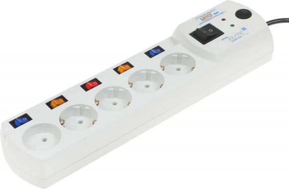 Сетевой фильтр Most EHV 2м (5 розеток) белый (коробка)