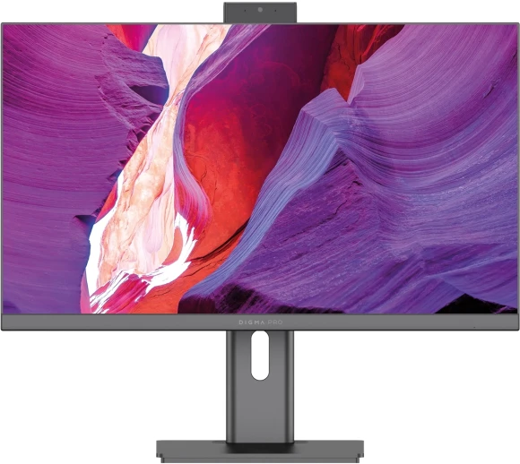 Моноблок Digma Pro Unity 27" Full HD i7 1255U (1.7) 16Gb SSD512Gb Iris Xe CR Windows 11 Pro GbitEth WiFi BT 90W клавиатура мышь Cam серый/черный 1920x1080