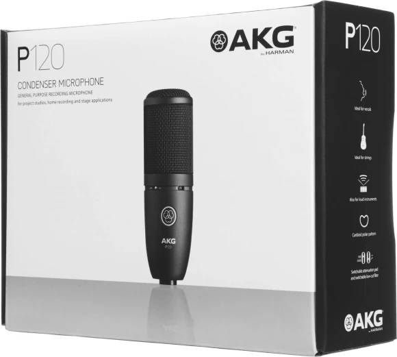 Микрофон проводной AKG P120 черный
