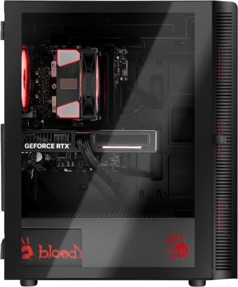 ПК Bloody BD-PC CB76T2 TWR i7 14700F (2.1) 32Gb SSD1Tb RTX5070 12Gb Windows 11 Home 64 2.5xGbitEth 650W черный (RUS) (2141987)