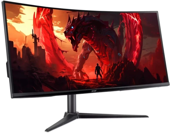 Монитор Acer 34" Nitro XZ340CUJ0bmiiphx черный VA LED 1ms 21:9 HDMI M/M матовая HAS 250cd 178гр/178гр 3440x1440 120Hz FreeSync DP 2K 6.9кг