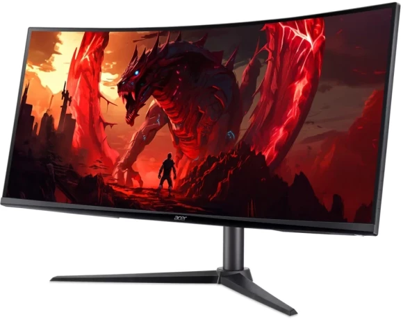 Монитор Acer 34" Nitro XZ340CUJ0bmiiphx черный VA LED 1ms 21:9 HDMI M/M матовая HAS 250cd 178гр/178гр 3440x1440 120Hz FreeSync DP 2K 6.9кг