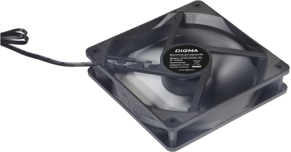 Вентилятор для корпуса Digma DFAN140PWM-1BK 140х140x25 черный 4-pin 28дБ Ret Вентилятор для корпуса Digma DFAN140PWM-1BK 140х140x25 черный 4-pin 28дБ Ret