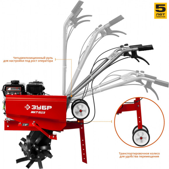 Культиватор Зубр МКТ-170 6.5л.с. Культиватор Зубр МКТ-170 6.5л.с.