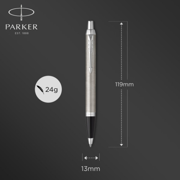 Набор ручек Parker IM Core FK221 (2183058) Stainless Steel CT M сталь нержавеющая подар.кор. ручка перьевая, ручка шариковая