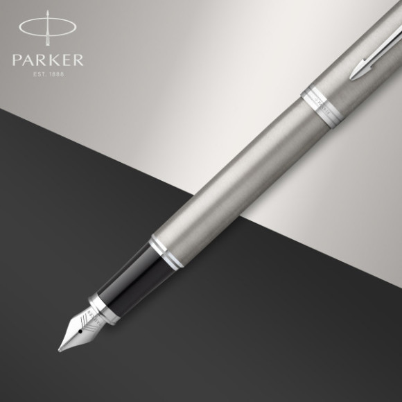 Набор ручек Parker IM Core FK221 (2183058) Stainless Steel CT M сталь нержавеющая подар.кор. ручка перьевая, ручка шариковая