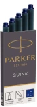 Картридж Parker Quink Z11 (1950384) синие чернила для ручек перьевых (5шт)