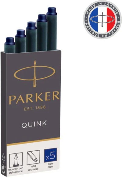Картридж Parker Quink Z11 (1950384) синие чернила для ручек перьевых (5шт)