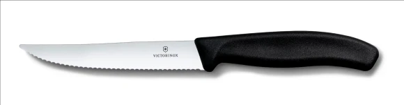 Нож кухонный Victorinox Swiss Classic (6.7231.C1) для стейка/пиццы лезв.110мм серрейт. заточка красный