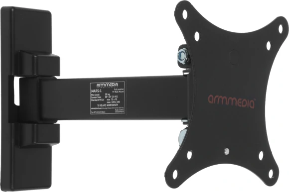 Кронштейн для телевизора Arm Media MARS-1 черный 10"-32" макс.20кг настенный поворот и наклон Кронштейн для телевизора Arm Media MARS-1 черный 10"-32" макс.20кг настенный поворот и наклон