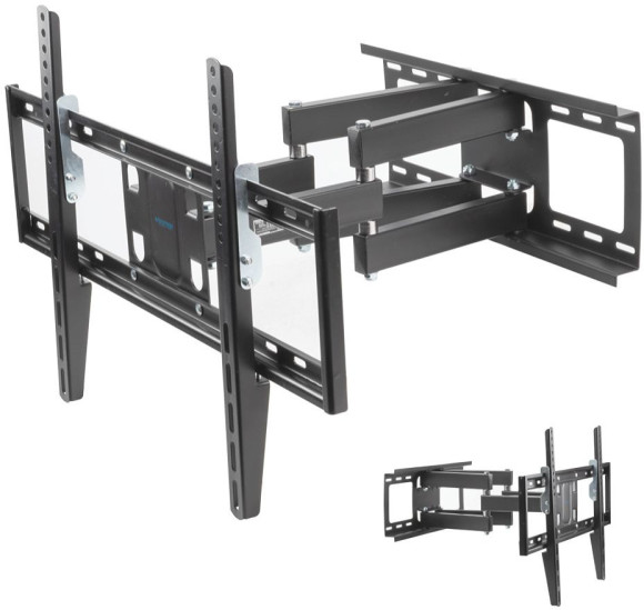Кронштейн для телевизора Kromax OPTIMA-409 черный 32"-65" макс.45кг настенный поворотно-выдвижной и наклонный Кронштейн для телевизора Kromax OPTIMA-409 черный 32"-65" макс.45кг настенный поворотно-выдвижной и наклонный