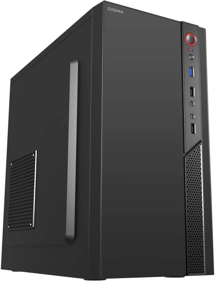 Корпус Digma DCC-MN305 черный без БП mATX 1x80mm 1x120mm 2xUSB2.0 1xUSB3.0 audio