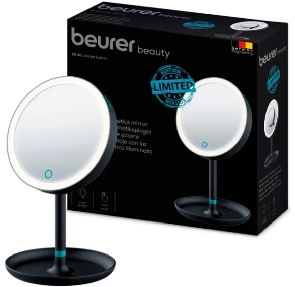 Косметическое зеркало BeurerBS45 Limited Edition круглое 17.5см настольное черный (101.45)