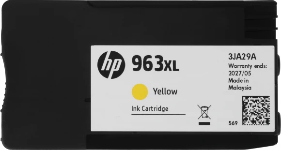 Картридж струйный HP 963XL 3JA29AE желтый (1600стр.) для HP OfficeJet Pro 901x/902x HP