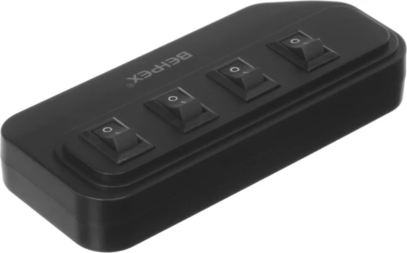 Разветвитель USB 2.0 BPH-1907 4порт. черный