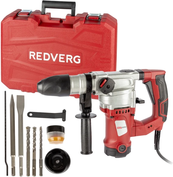 Перфоратор RedVerg RD-RH1200S патрон:SDS-plus уд.:5Дж 1200Вт (кейс в комплекте) Перфоратор RedVerg RD-RH1200S патрон:SDS-plus уд.:5Дж 1200Вт (кейс в комплекте)