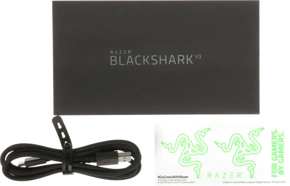 Наушники с микрофоном Razer BlackShark V3 черный 1.5м мониторные BT оголовье (RZ04-05410100-R3M1)