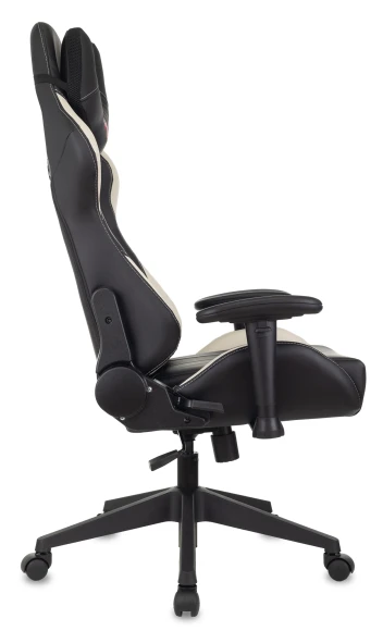 Кресло игровое Zombie VIKING 5 AERO черный/белый экокожа с подголов. крестов. пластик