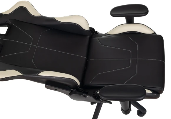 Кресло игровое Zombie VIKING 5 AERO черный/белый экокожа с подголов. крестов. пластик