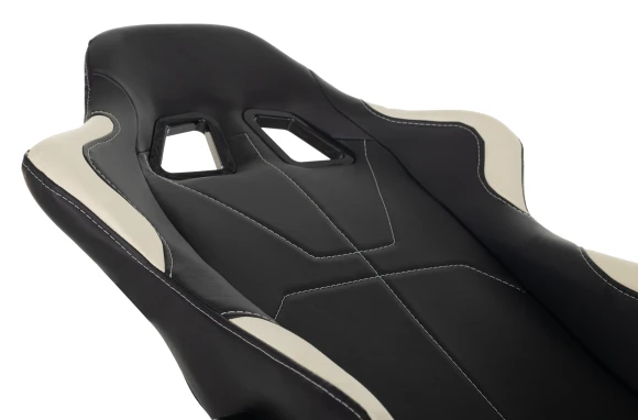 Кресло игровое Zombie VIKING 5 AERO черный/белый экокожа с подголов. крестов. пластик