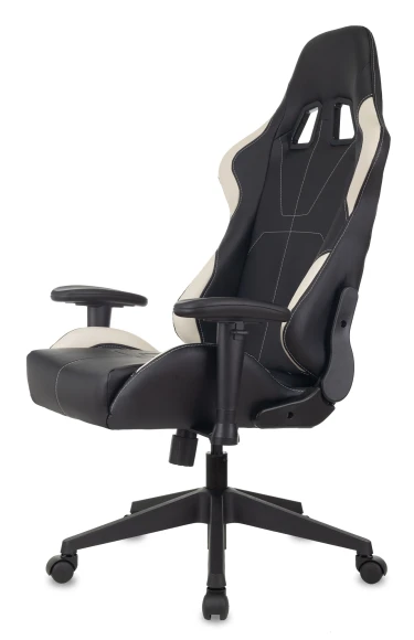 Кресло игровое Zombie VIKING 5 AERO черный/белый экокожа с подголов. крестов. пластик