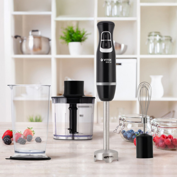 Блендер погружной Vitek VT-3419 800Вт черный
