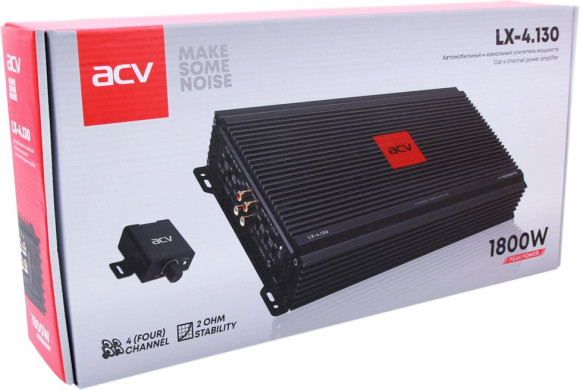 Усилитель автомобильный ACV LX-4.130 четырехканальный Усилитель автомобильный ACV LX-4.130 четырехканальный