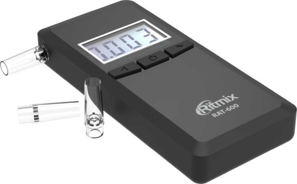 Алкотестер Ritmix RAT-600 электрохимический черный Алкотестер Ritmix RAT-600 электрохимический черный