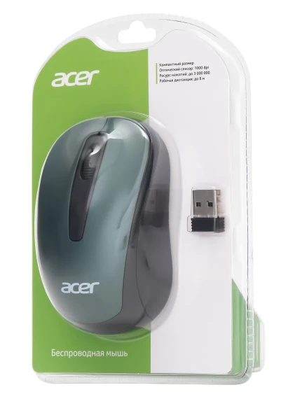 Мышь Acer OMR135 зеленый оптическая 1000dpi беспров. USB для ноутбука 3but (ZL.MCEEE.01I) Мышь Acer OMR135 зеленый оптическая 1000dpi беспров. USB для ноутбука 3but (ZL.MCEEE.01I)