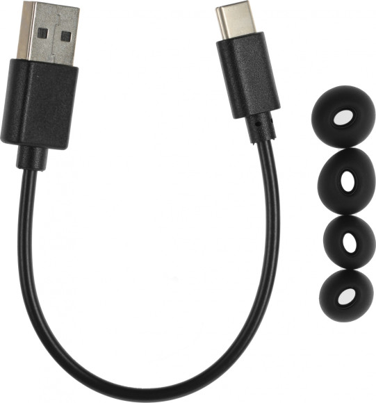 Гарнитура внутриканальные QCY T10 черный беспроводные bluetooth в ушной раковине