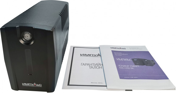 Источник бесперебойного питания Импульс Юниор Смарт 800 480Вт 800ВА черный