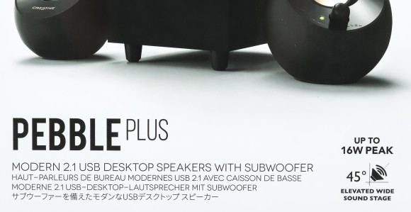 Колонки Creative PEBBLE PLUS 2.1 черный 8Вт