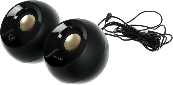 Колонки Creative PEBBLE PLUS 2.1 черный 8Вт