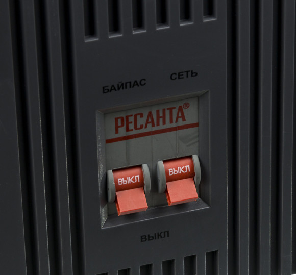 Стабилизатор напряжения Ресанта АСН-10000/1-Ц однофазный серый (63/6/8)