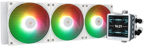 Система водяного охлаждения Thermalright Grand Vision 360 ARGB Soc-AM5/AM4/1151/1200/2066/2011/1700 белый 4-pin 29.4dB Al LCD Ret (G-VISION-360-WH-ARGB)