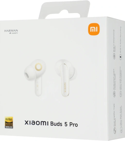 Гарнитура внутриканальные Xiaomi Buds 5 Pro BT белый беспроводные bluetooth в ушной раковине (BHR9642GL) Гарнитура внутриканальные Xiaomi Buds 5 Pro BT белый беспроводные bluetooth в ушной раковине (BHR9642GL)
