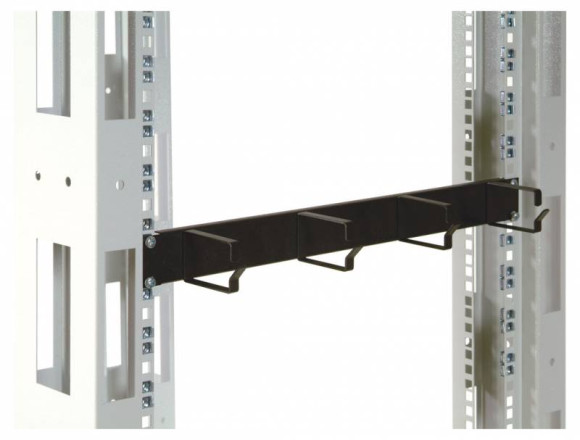 Кабельный органайзер горизонтальный ЦМО ГКО-4.62-9005 односторонний кольца 1U шир.:19" глуб.:85мм Кабельный органайзер горизонтальный ЦМО ГКО-4.62-9005 односторонний кольца 1U шир.:19" глуб.:85мм