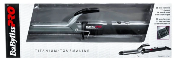 Щипцы Babyliss Pro BAB2273TTE 40Вт черный макс.темп.:200С покрытие:титаново-турмалиновое Щипцы Babyliss Pro BAB2273TTE 40Вт черный макс.темп.:200С покрытие:титаново-турмалиновое