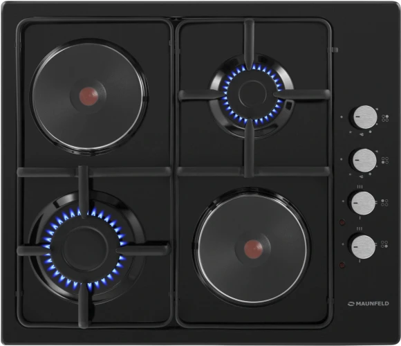 Газовая варочная поверхность Maunfeld EEHE.64.5EB/KG черный