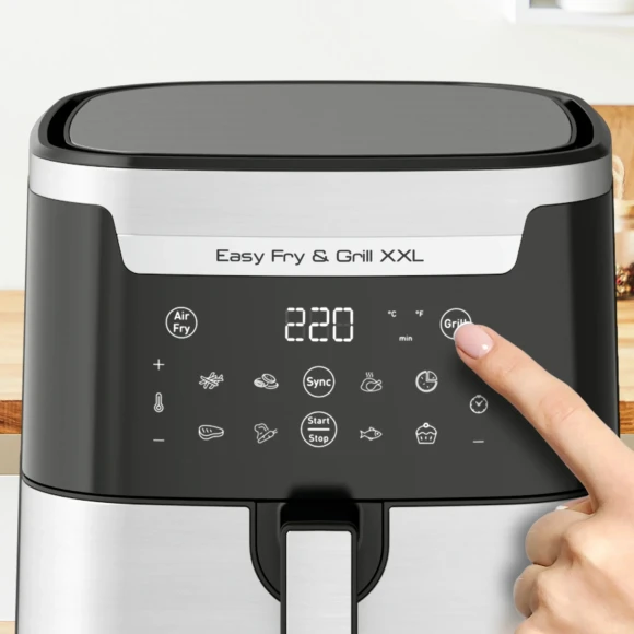 Аэрогриль Tefal EY801D15 1830Вт серебристый (7211419677) Аэрогриль Tefal EY801D15 1830Вт серебристый (7211419677)