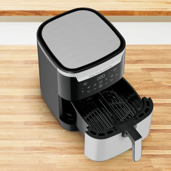 Аэрогриль Tefal EY801D15 1830Вт серебристый (7211419677) Аэрогриль Tefal EY801D15 1830Вт серебристый (7211419677)