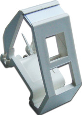 Рамка Lanmaster LAN-DRF-1OK-WH наклонная 1xKeystone белый Рамка Lanmaster LAN-DRF-1OK-WH наклонная 1xKeystone белый