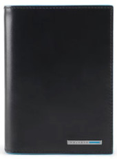 Обложка для документов Piquadro Blue Square PP5246B2R/N черный натур.кожа Обложка для документов Piquadro Blue Square PP5246B2R/N черный натур.кожа
