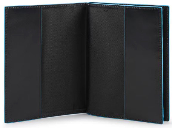 Обложка для документов Piquadro Blue Square PP5246B2R/N черный натур.кожа Обложка для документов Piquadro Blue Square PP5246B2R/N черный натур.кожа