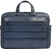 Деловая сумка мужская Piquadro Solm CA7025S141/CU с отделением для ноутбука 14" табачная натур.кожа