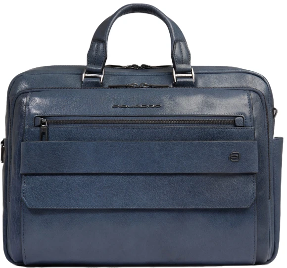 Деловая сумка мужская Piquadro Solm CA7025S141/CU с отделением для ноутбука 14" табачная натур.кожа
