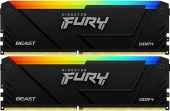 Память DDR4 2x16GB 3200MHz Kingston KF432C16BB2AK2/32 Fury Beast RGB RTL Gaming PC4-25600 CL16 DIMM 288-pin 1.35В kit single rank с радиатором Ret Память DDR4 2x16GB 3200MHz Kingston KF432C16BB2AK2/32 Fury Beast RGB RTL Gaming PC4-25600 CL16 DIMM 288-pin 1.35В kit single rank с радиатором Ret